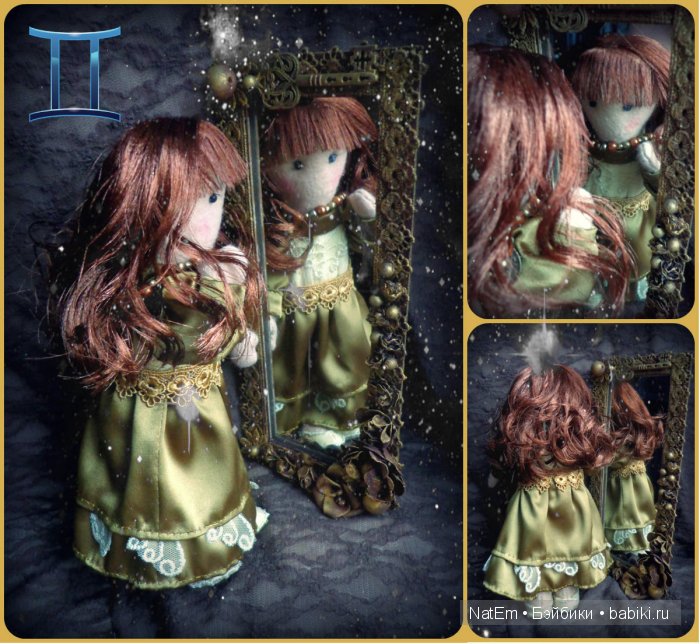 Фантазийная кукла из ткани Близнецы из коллекции Знаки Зодиака (фото 4)