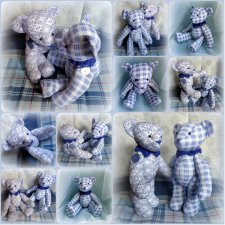 Диванно-кроватные текстильные мишки