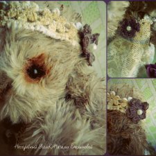 Винтажная Зайка Ора, авторская игрушка