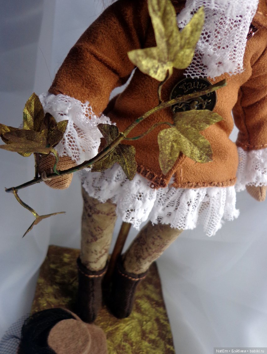 Телец - фантазийная текстильная кукла из коллекции Знаки Зодиака (фото 5)