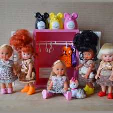 Ах, как мы любим наряжаться. Мини-куклы Evi и Baby World