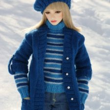 Iplehouse F.I.D. Vanessa - вязанная одежда, зима 2021 г. - комплект "Цвет льда"