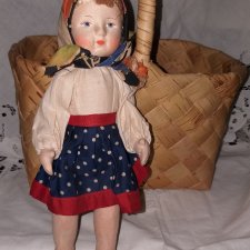 кукла Катя, СССР, тканевая, уникальная, с ценником кукла Катя, СССР, тканевая, уникальная, с ценником