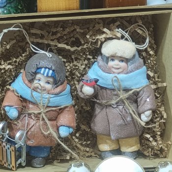 Выставка новогодние подарки. Куклы на Тишинке