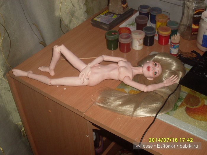 Первая красавица. Шарнирная авторская кукла