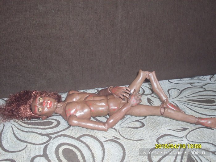 Орк. Шарнирная авторская кукла (фото 6)