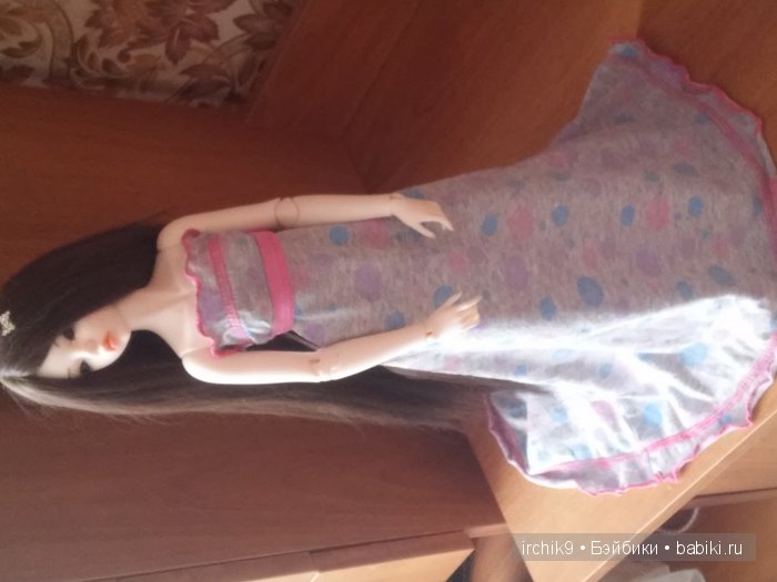 Платье за 10 минут — Одежда и обувь для кукол BJD (БЖД): 1/3 (фото 7)