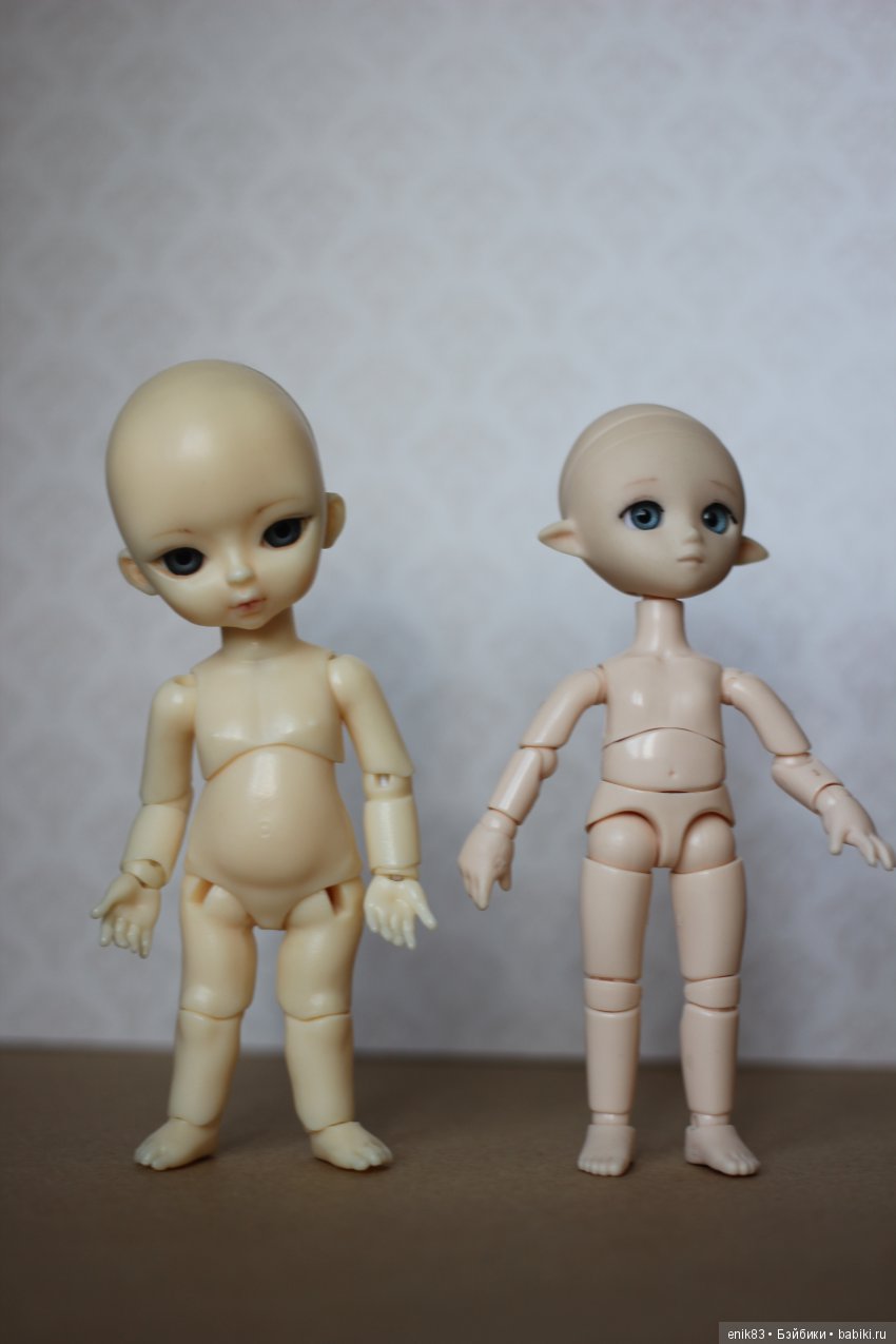 Сравнение Hujoo Baby 12 cm и Obitsu 11 cm (фото 2)