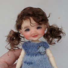 Натуральные парички для кукол