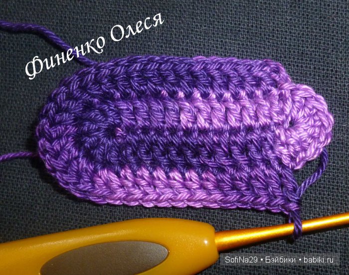 Мастер класс по вязанию туфелек для кукол (фото 10)