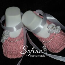 Вяжем пинетки балетки крючком для кукол