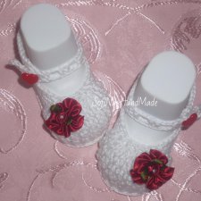 Вяжем пинетки-туфельки крючком для кукол