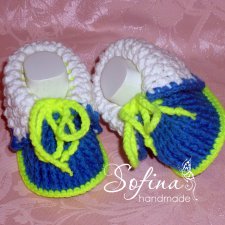 Вяжем пинетки ботиночки для кукол крючком