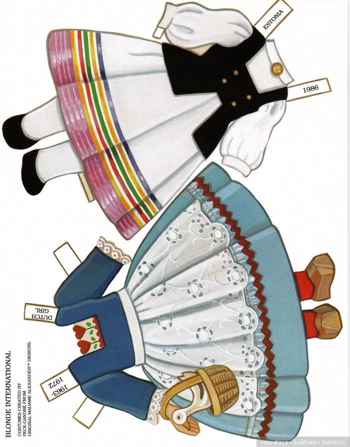 The Blonde - бумажная кукла для вырезания (фото 5)