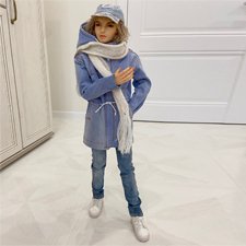 Продам парку из итальянской джинсы на подкладке