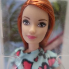 Fashion Barbie heart printed dress.