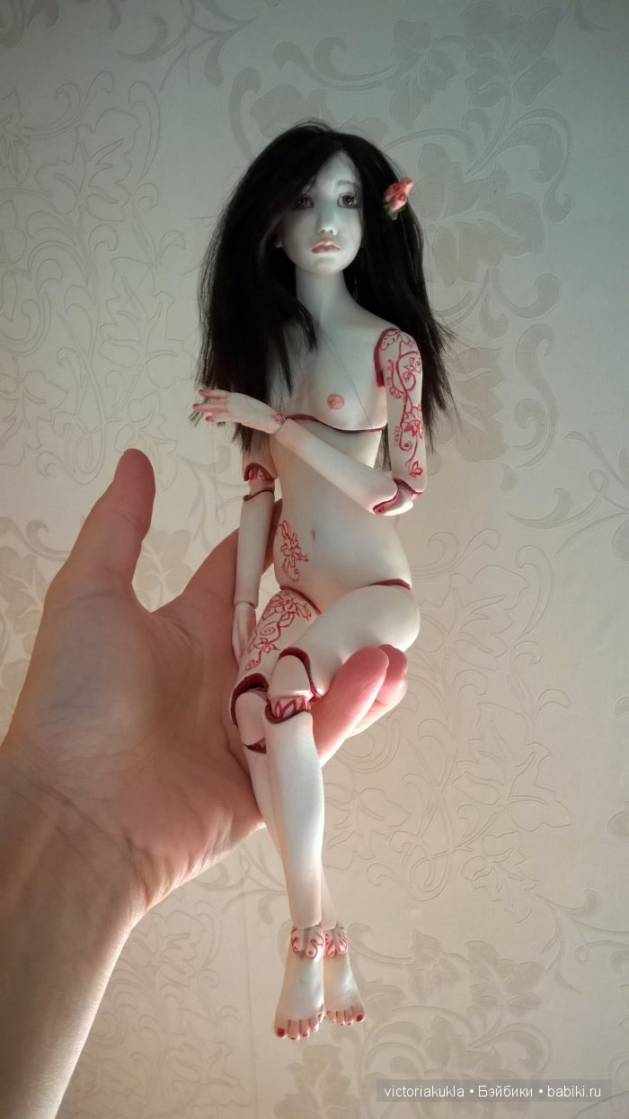 Моя первая шарнирная авторская кукла Лун (фото 8)