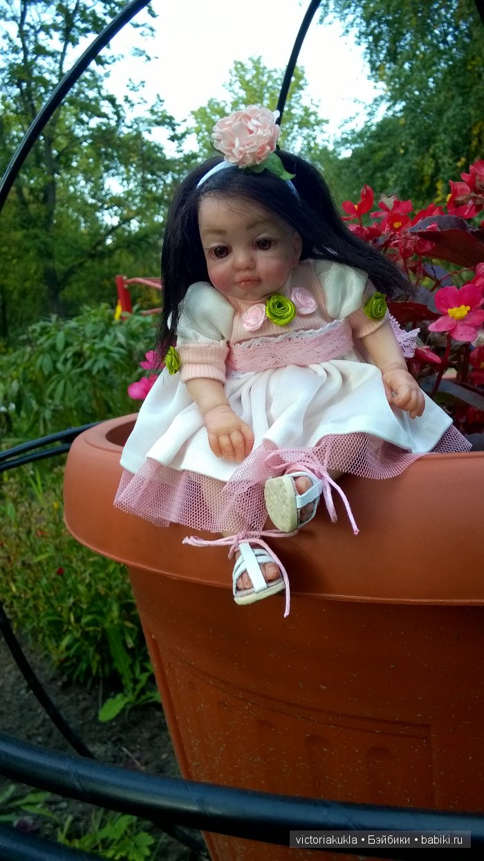 Всем привет! Знакомьтесь моя новая авторская куколка Аня 17 см