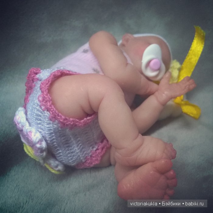 Всем привет! Моя новая малышка "Зайка Ми" 11 см и немного об авторской куколке на выставку (фото 4)