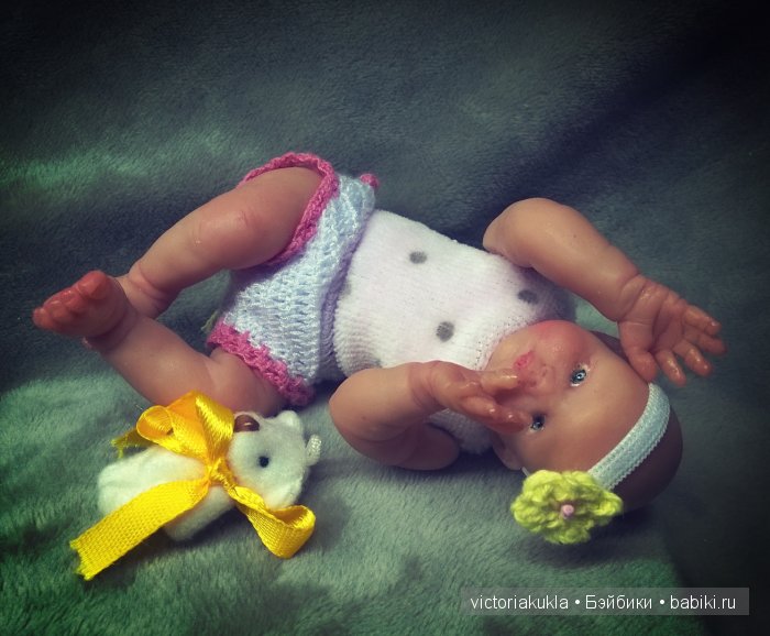 Всем привет! Моя новая малышка "Зайка Ми" 11 см и немного об авторской куколке на выставку (фото 2)
