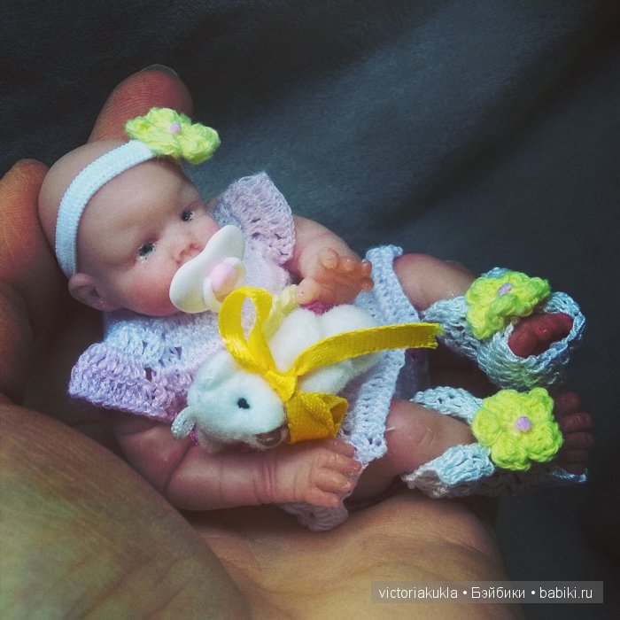Всем привет! Моя новая малышка "Зайка Ми" 11 см и немного об авторской куколке на выставку