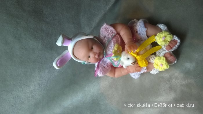 Всем привет! Моя новая малышка "Зайка Ми" 11 см и немного об авторской куколке на выставку (фото 5)