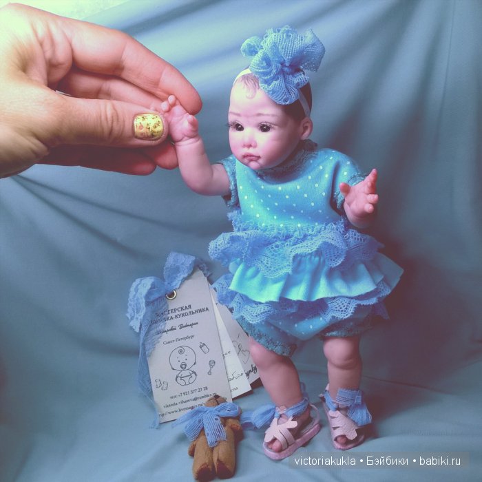 Кристина 22 см Коллекционная кукла ручной работы by V/Vihareva-Pechenkina (фото 3)