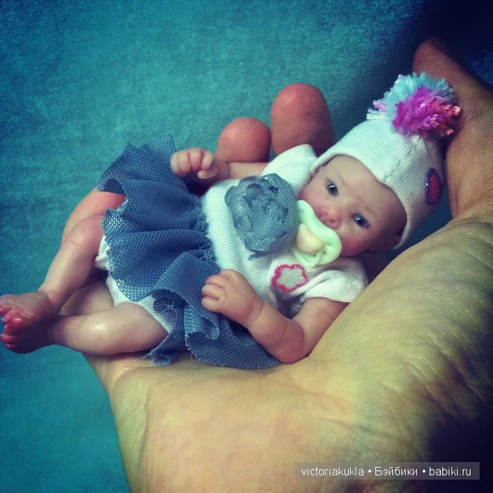 Авторские куклы "Двойня" 12 см by V/Vihareva-Pechenkina