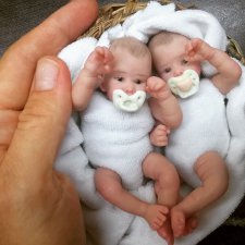 Авторские куклы "Двойня" 12 см by V/Vihareva-Pechenkina