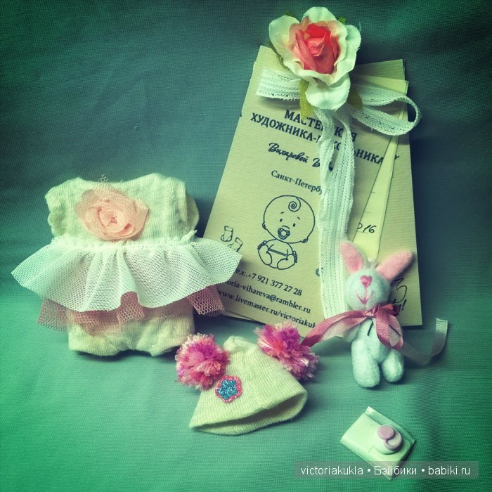 Мои крохотные 64 грамма by V.Vihareva-Pechenkina. Авторская кукла ручной работы (фото 6)