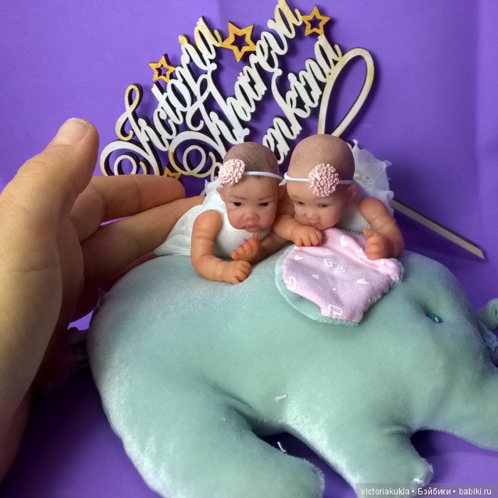 Twins OOAK by V.Vihareva-Pechenkina. Мини куклы ручной работы (фото 2)