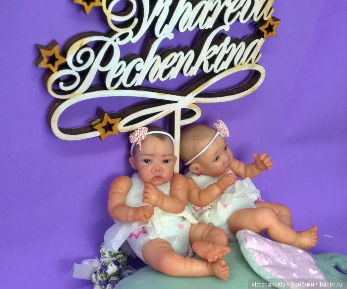 Twins OOAK by V.Vihareva-Pechenkina. Мини куклы ручной работы