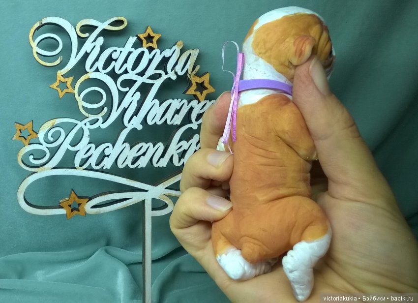 Puppies English bulldog (silicone) by Victoria Vihareva-Pechenkina (фото 6)