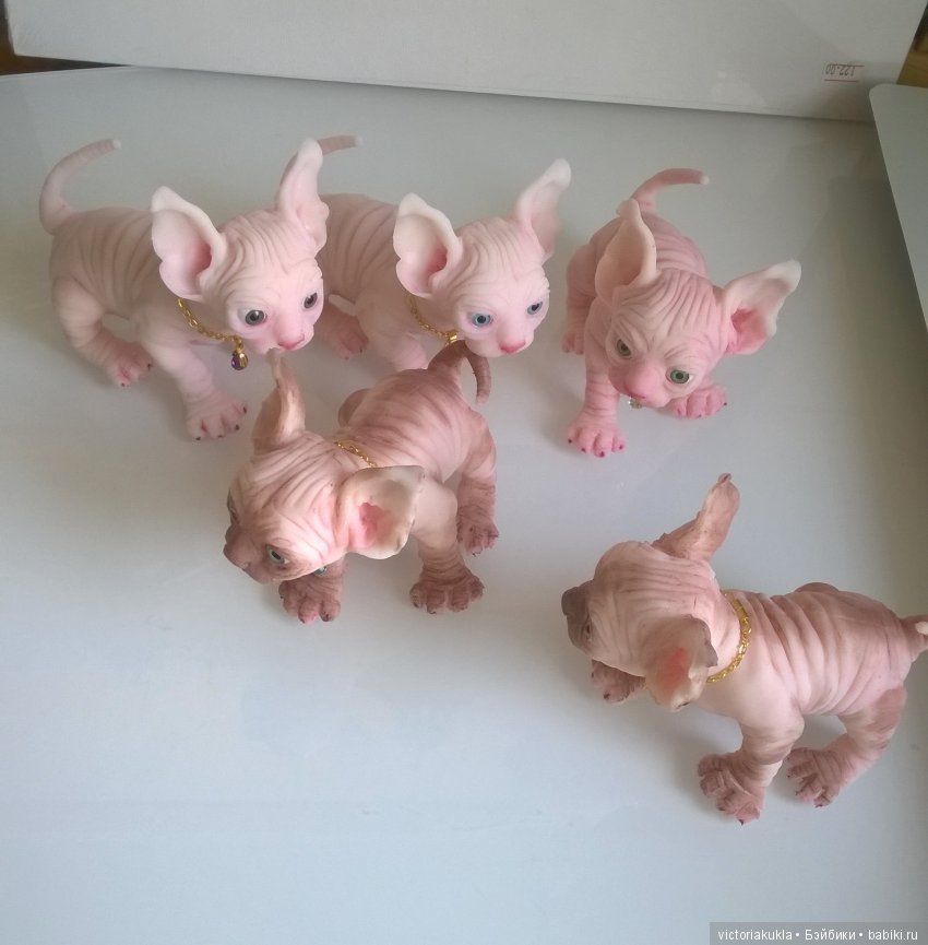 Silicone kittens by Victoria Vihareva-Pechenkina