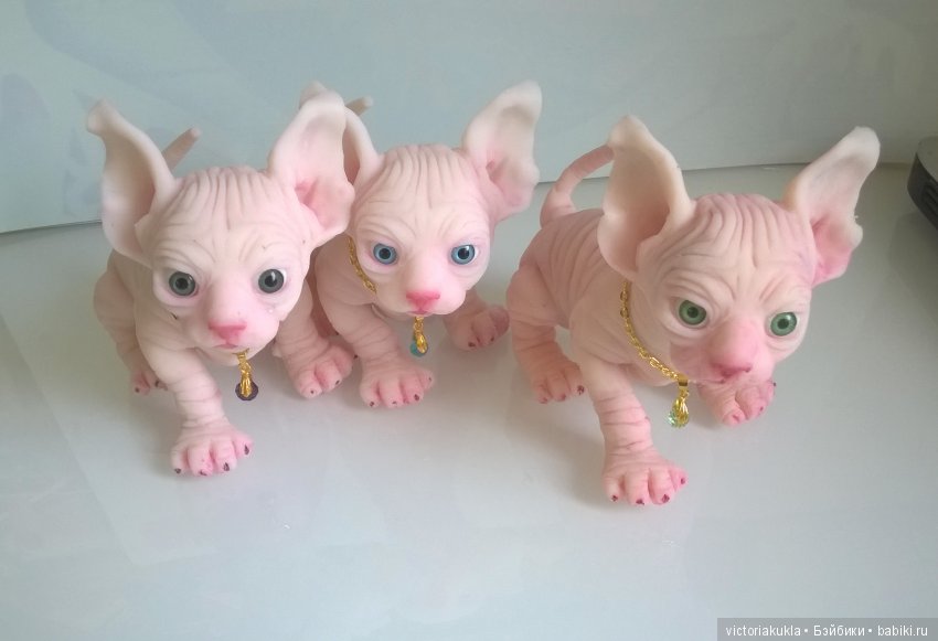 Silicone kittens by Victoria Vihareva-Pechenkina