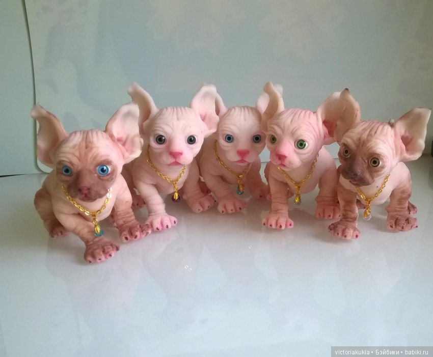 Silicone kittens by Victoria Vihareva-Pechenkina
