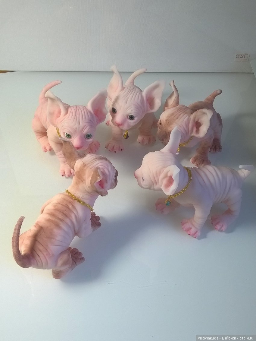 Silicone kittens by Victoria Vihareva-Pechenkina