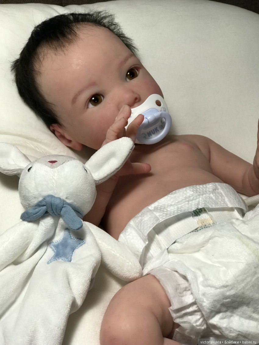 Silicone baby boy 55 cm by Victoria Vihareva-Pechenkina