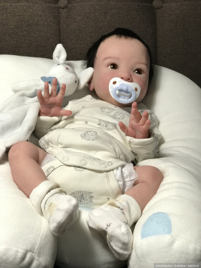 Silicone baby boy 55 cm by Victoria Vihareva-Pechenkina