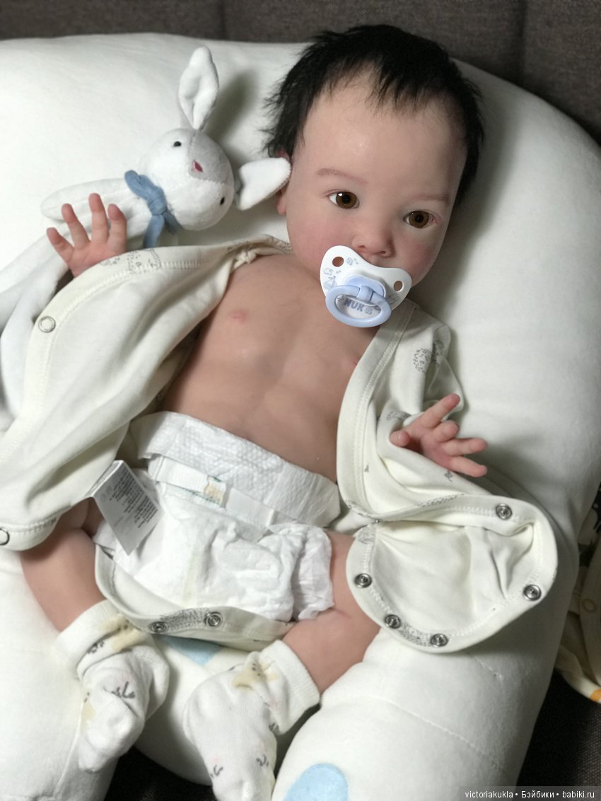 Silicone baby boy 55 cm by Victoria Vihareva-Pechenkina