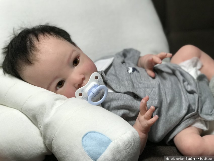 Silicone baby boy 55 cm by Victoria Vihareva-Pechenkina