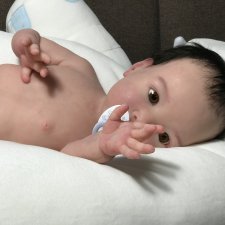 Silicone baby boy 55 cm by Victoria Vihareva-Pechenkina