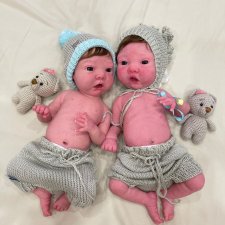 куклы из силикона лимитированного тиража "Lucas & Lulu" 40 сm torydolls