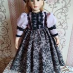 Платье для куклы 60-70см