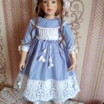 Платье для кукол  60-70см