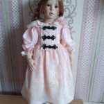 Платье в стиле ретро для кукол 60-70см