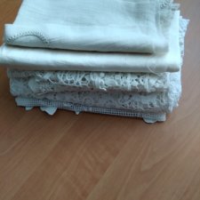 Лот винтажных тканей для кукольных нарядов