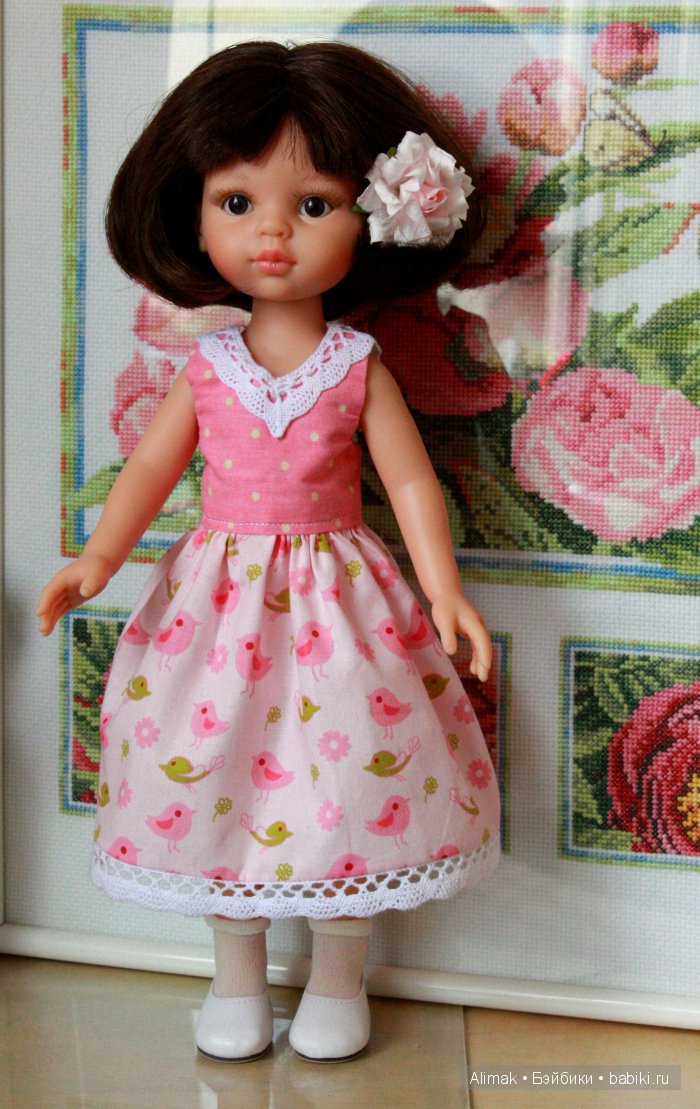 Первое платье для Паолы — Одежда и обувь для кукол своими руками: фото (фото 3)