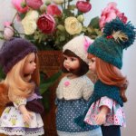 На пороге октября. Осенние вязалочки (куклы Паола Рейна)
