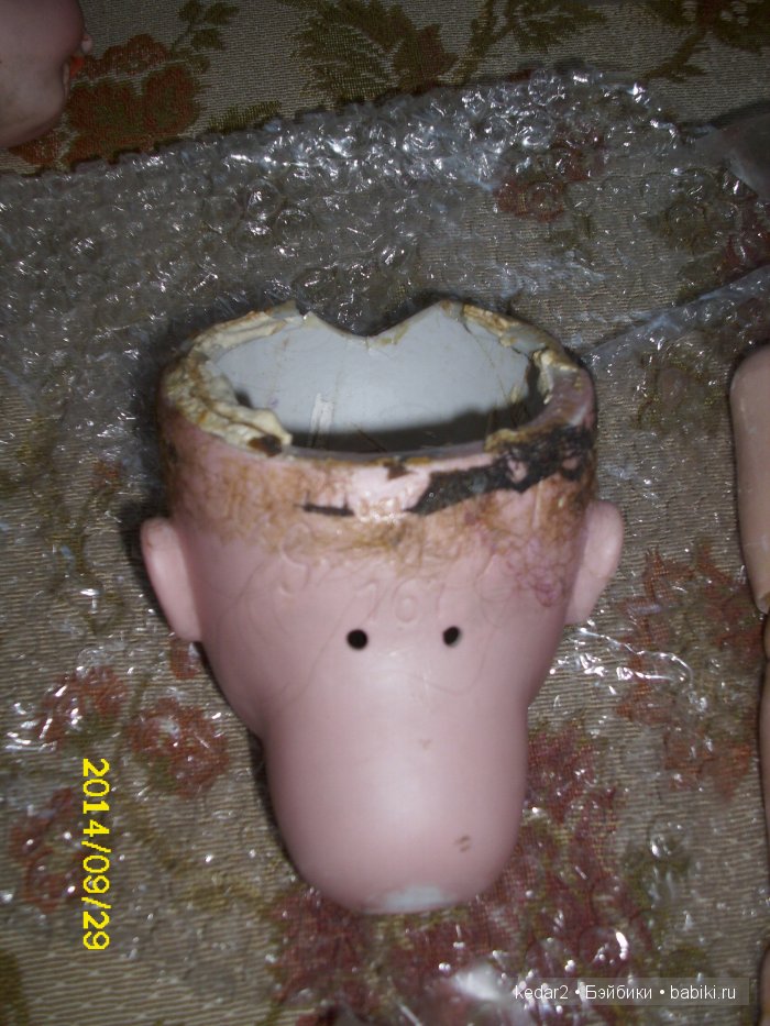 сломанный лоб головки